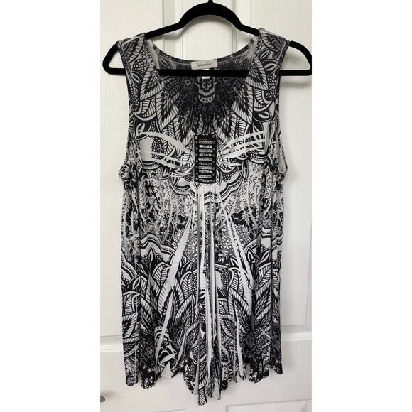 dressbarn Tops - Dressbarn sleeveless Y2K 90s Large vintage top tunic Fairy Grunge Whimsigoth